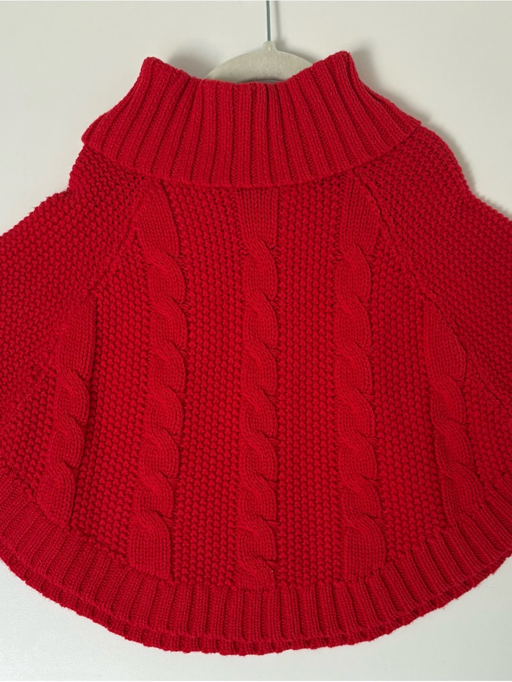 Carter's Bright Red Cable-Knit Turtleneck Sweater 2T